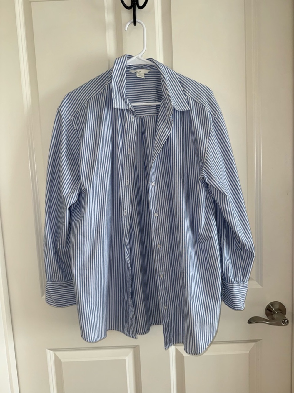 Classic Blue Stripe Button-Up Shirt